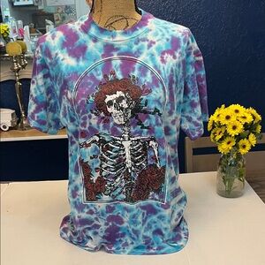 GRATEFUL DEAD 90’s VINTAGE TIE DYE TEE STEDMAN USA COTTON